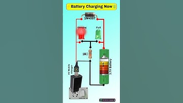 Battery Charging Indicator 🔋 | Basic Circuit Explained in 1 Minute #shorts#battery