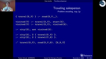 Answer set solving in practice, modeling, cases (salesperson)