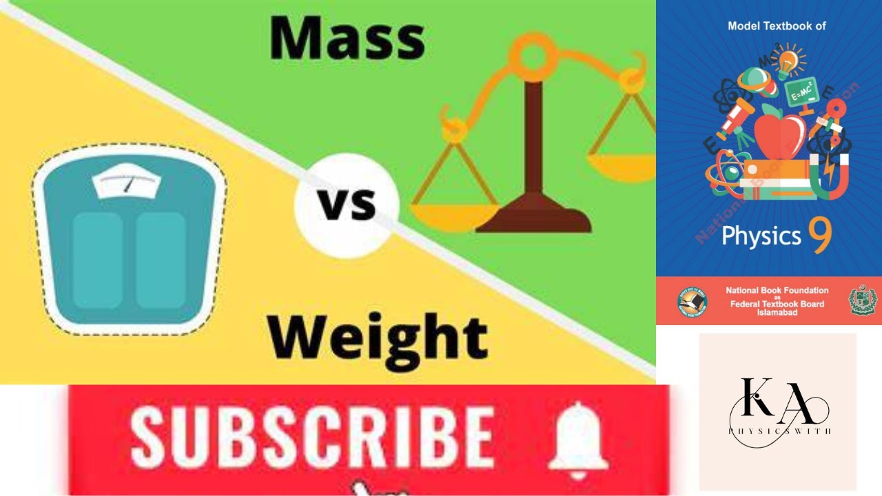 Mass and Weight || 9th Physics ch#3 Dynamics-l || New Book Physics ...