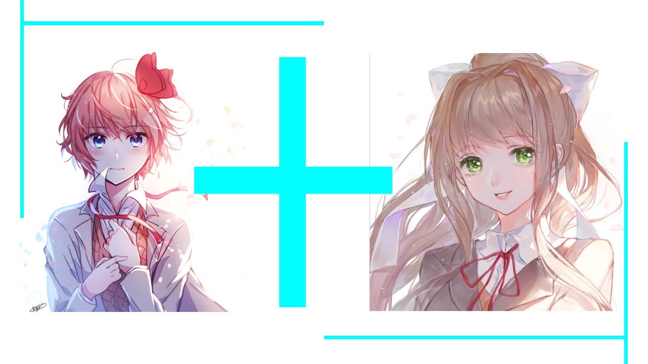 Monika + Sayori = ??? FNF Connect | Friday Night Funkin - YouTube