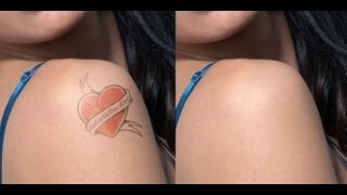 Fake Tattoos: Photoshop retouching screenshot 1