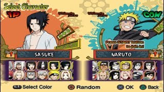 Naruto Shippuden: Ultimate Ninja 5 Opening and All Characters [PS2]