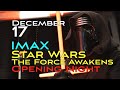 Star wars opening night at the san jose imax theater