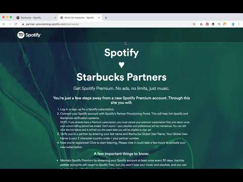 Spotify premium for Starbucks partners - Guide