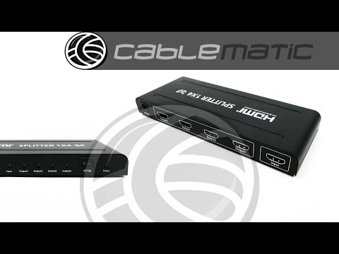 Multiplicador de vídeo HDMI de 4 puertos fullHD 3D distribuido por CABLEMATIC ®