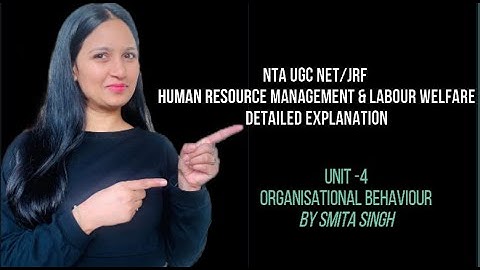 NTA UGC Net JRF Organisational Behaviour OB I Models of Organisational Behaviour I Smita Singh