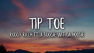 Roddy Ricch - Tip Toe (Lyrics \/ Lyric Video) ft. A Boggie Wit Da Hoodie