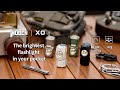 Video: WUBEN X0 Mini EDC Flashlight 1100 lumens Black (OSRAM P9 LED),X0-BLACK