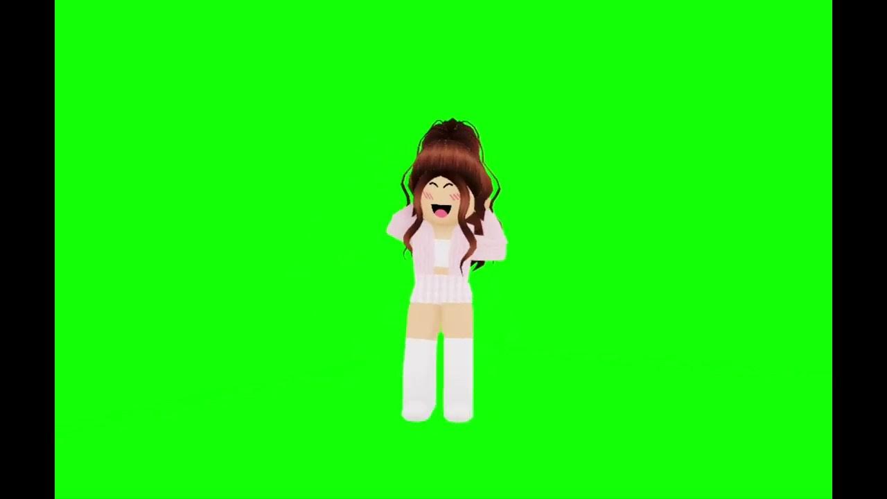 ROBLOX CHARACTER DANCING *black* GREEN SCREEN 