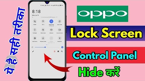 oppo lock screen notification panel hide, oppo notification bar off