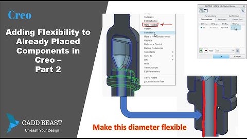 adding flexibility to already placed conponents in creo  part 2