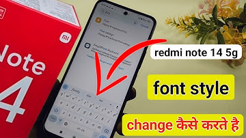 redmi note 14 5g font style change | redmi note 14 5g me font change kaise kare