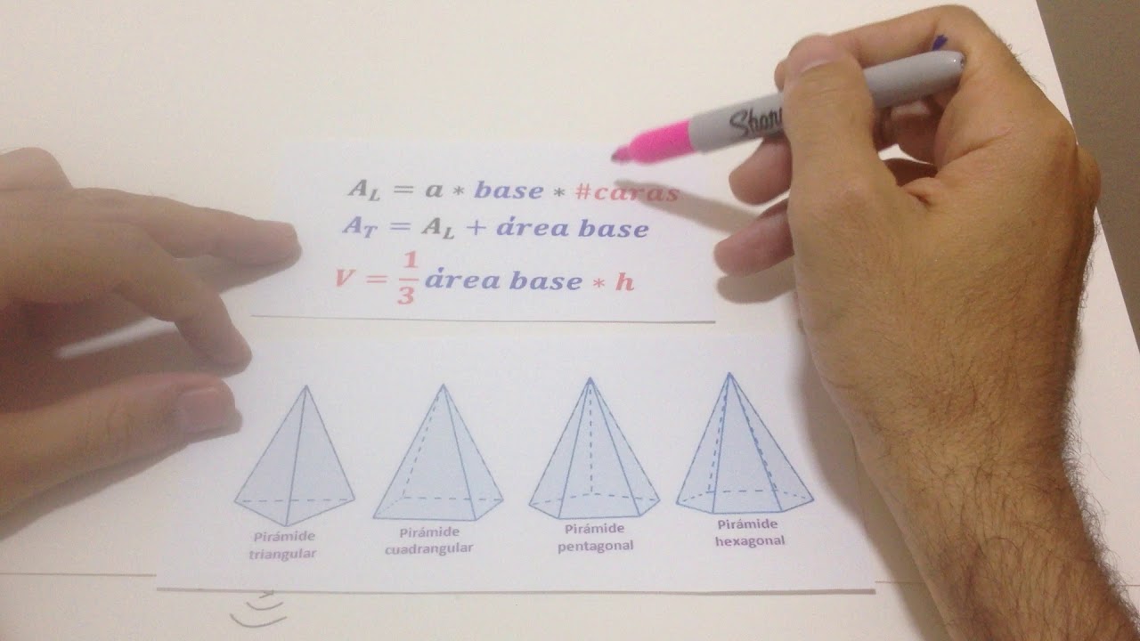 Area Lateral Total Y Volumen Píramide Matemática Básica Youtube