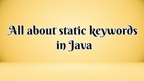 Static keyword in Java | Interview question| static keyword in single Video • Automation Interview