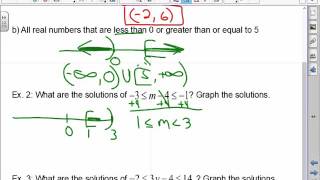 Algebra 2 Accelerated: 1-6: Solving Compound Inequalities (Part 1)