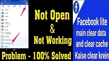 How to Fix Facebook Lite Not Working | clear facebook history | facebook data clear