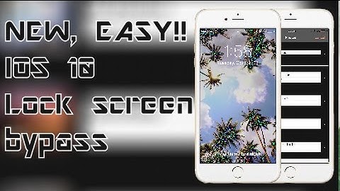 NEW, EASY!! iOS 10 Lockscreen bypass access contacts and photos