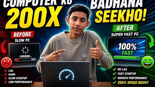 Windows PC Ko Super Fast Kaise Banaye ⚡ (200% Speed Boost)
