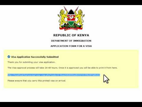 Kenya Visa on Arrival Online Registration and Barcode Based Processing