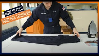 How to fold your PCS trousers | Royal Navy