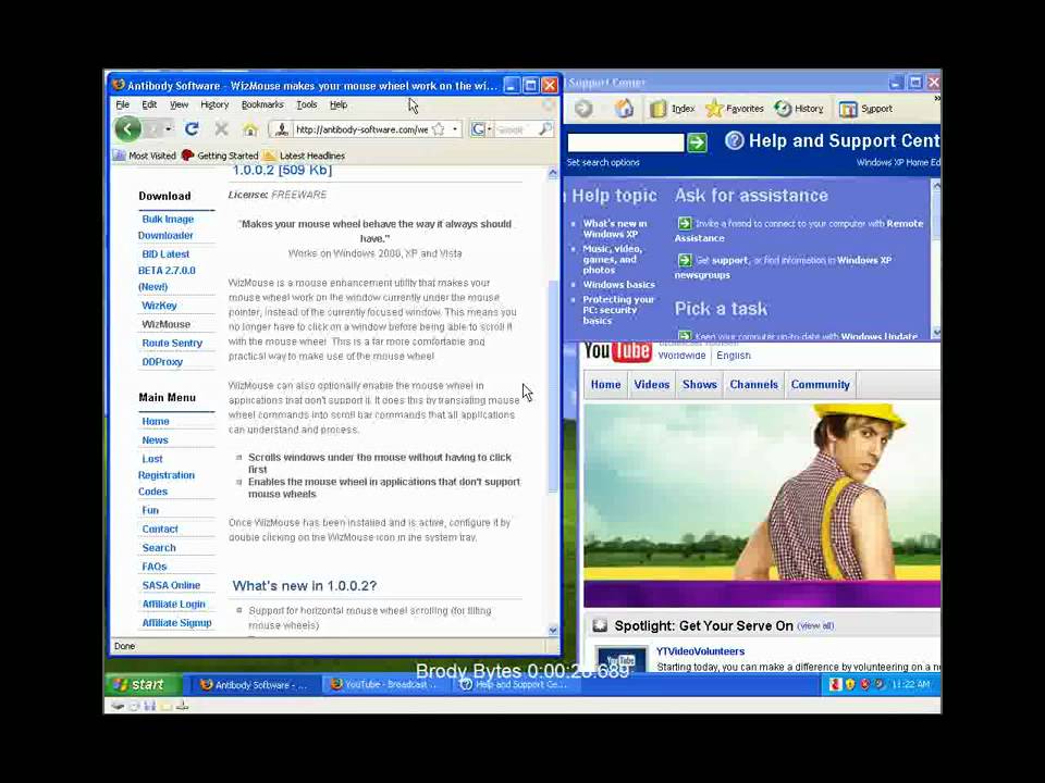 Mouse Over Scrolling in Microsoft Windows XP, Vista, Se7en YouTube