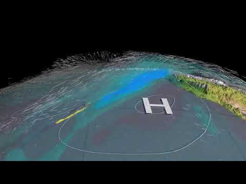 A 3D View of an Atmospheric River from an Earth System Model