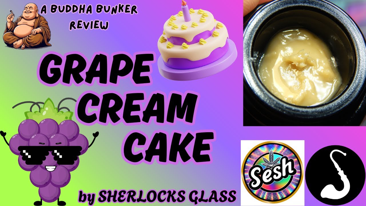 Sherlocks Glass THCa Review "GRAPE CREAM CAKE" Live Rosin Legal Hemp