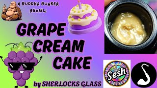 Sherlocks Glass THCa Review "GRAPE CREAM CAKE" Live Rosin Legal Hemp