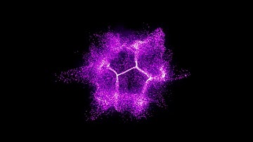 purple energy fractal particle effect - Download Stock Footage