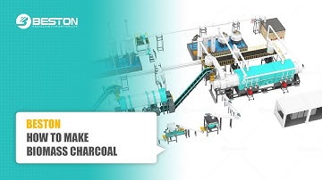 Beston Biomass Charcoal Making Process 3D Animation Demonstration