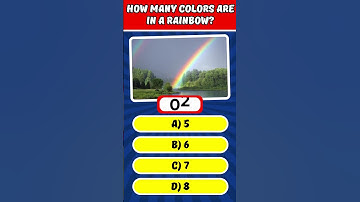 How many colors are in a rainbow? #shorts #quiz #generalknowledge