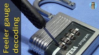 Famous (picking 516) Feeler gauge decoding of a TESA 4 wheel combination padlock - thanks 'Tallan Pick' Wealth