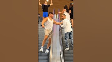 ESCALATOR PRANK GONE WRONG 😳