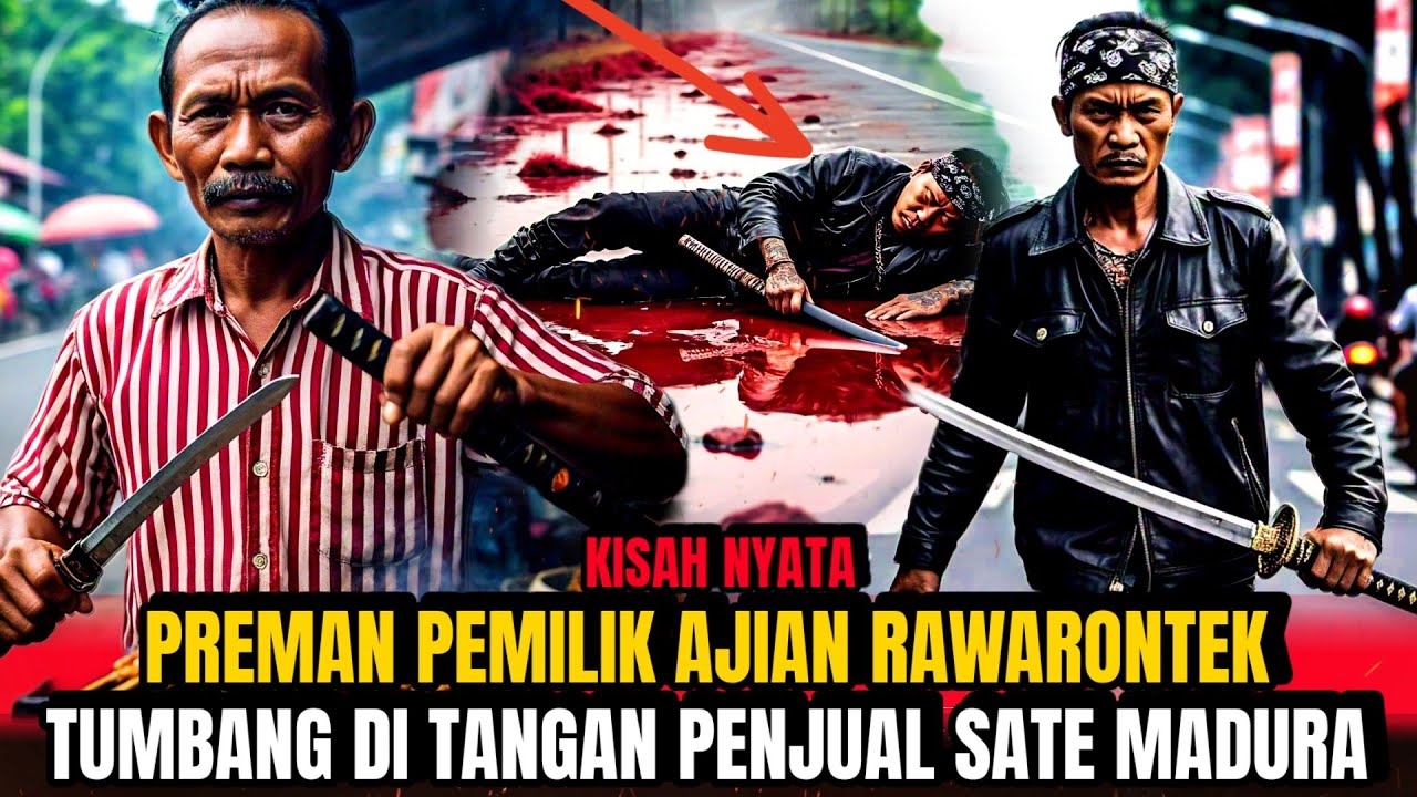 PENTOLAN PREMAN PEMILIK RAWARONTEK TUMBANG DI TANGAN PEDAGANG SATE MADURA