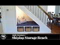 DIY Shiplap-Staircase Reading Nook (ORGANIZATION HACK)