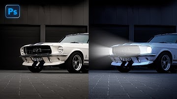 The Most EASIEST WAY To Create Car Lights | Photoshop Tutorial
