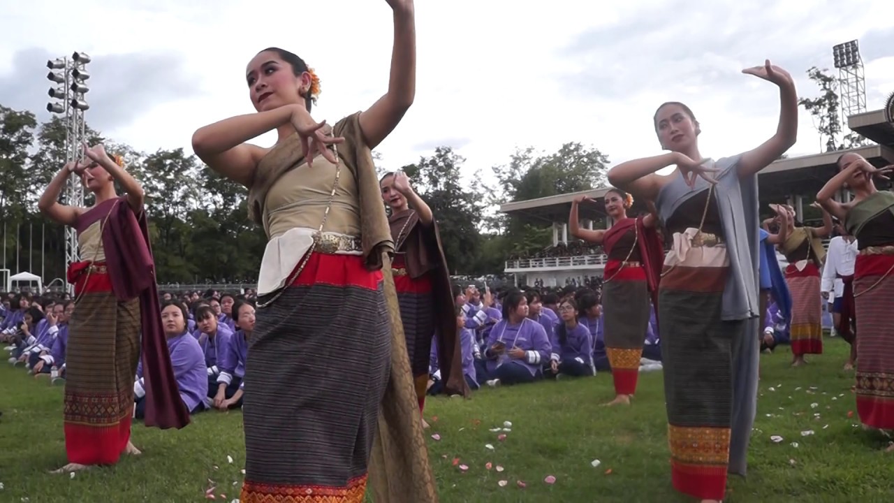 กิจกรรมรับขวัญลูกช้าง มช.62(ขบวนอัญเชิญช้างแก้ว)  Part2 เพลงแม่ดำโปน