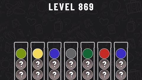 Ball Sort Puzzle Level 869 #ballsortpuzzle #ballsortpuzzlegameplay #puzzlegame #mobile games