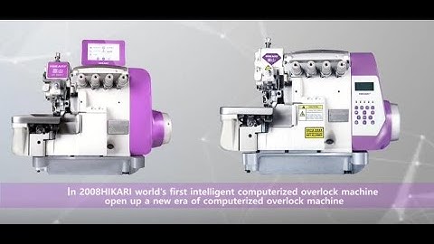 HIKARI world’s first intelligent computerized overlock machine