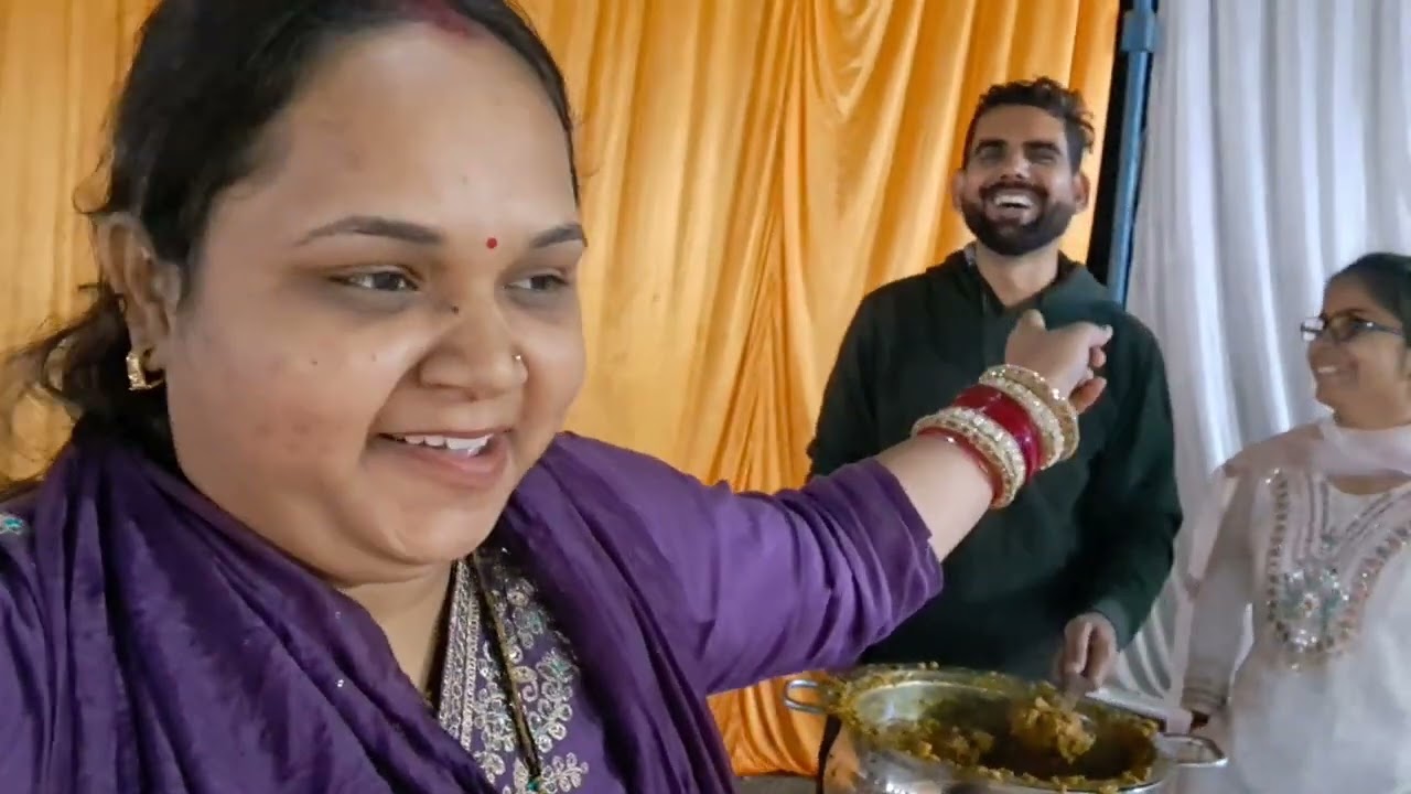 हवन भंडारा 😊🙏 bhaiya ने मेरे ससुर को lekr क्या bola😂#familyvlog ##couplevlog #dailyvlog 
