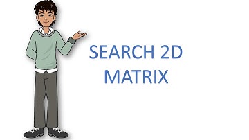 Search a 2D Matrix | Searching - Animation - Solutions - inDepth