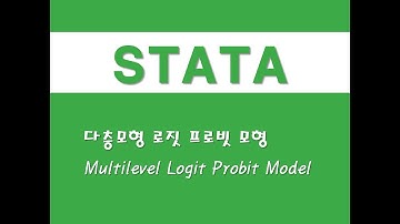 STATA를 활용한 패널분석 - (70) 다층모형 로짓 프로빗 모형(Multilevel Logit Probit Model)