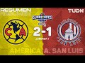 Resumen y goles | América 2-1 Atl San Luis | Torneo Guard1anes 2021 BBVA MX - J1 | TUDN