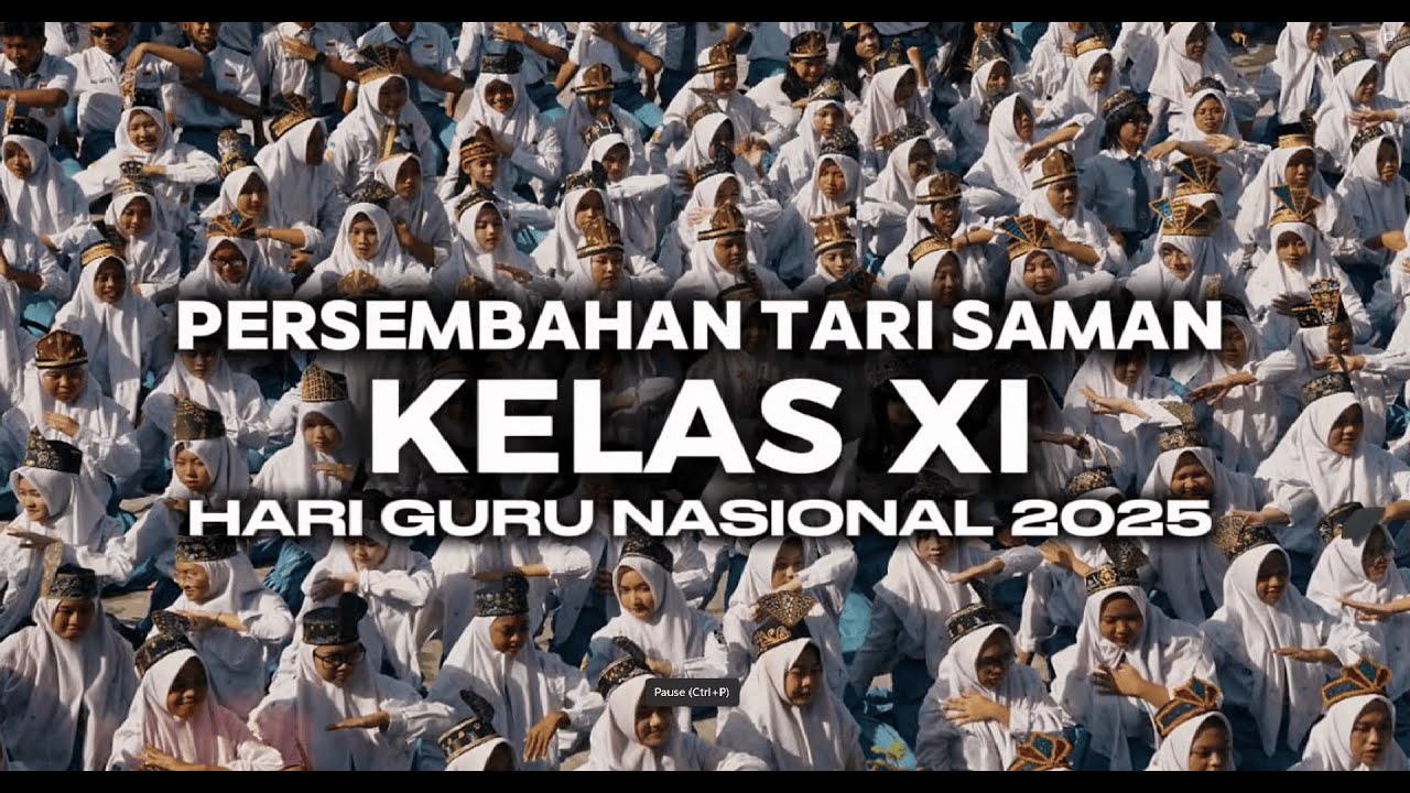 Dari Kami untuk Guru Tercinta | Tari Saman Kelas XI SMAN 1 Gresik – Hari Guru Nasional 2025