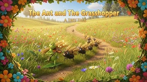 The Ant and The Grasshopper 🐜🎻 | Moral Story for Kids | Tiny Tales | Hard Work  Animated Short