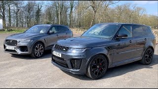 Which new SVR is louder? RRSport or F Pace SVR?