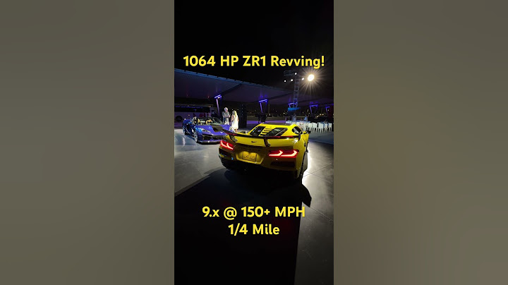 1064 Horsepower Chevrolet Corvette ZR1 Revving!