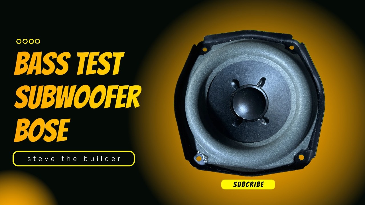 Bass test of Bose Companion 3 Series II subwoofer in 43 Hz tuned