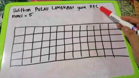Video 2 : Penyulitan menggunakan Rail Fence Cipher