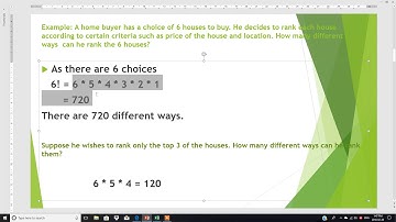 Statistics:  Permutation using Microsoft Excel in English saima Academy